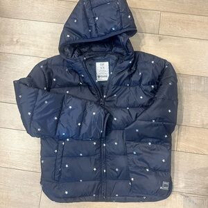 GAP Kids Dark Blue Starry Puffer Coat